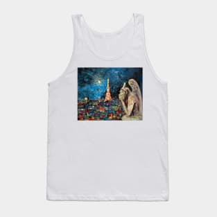 Thoughts about the eternal. Falling star. Paris Tank Top